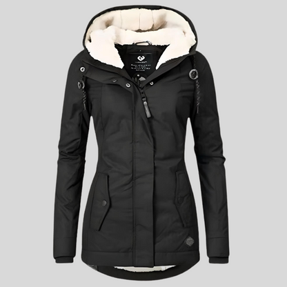 Elodia | Chaqueta larga impermeable con capucha