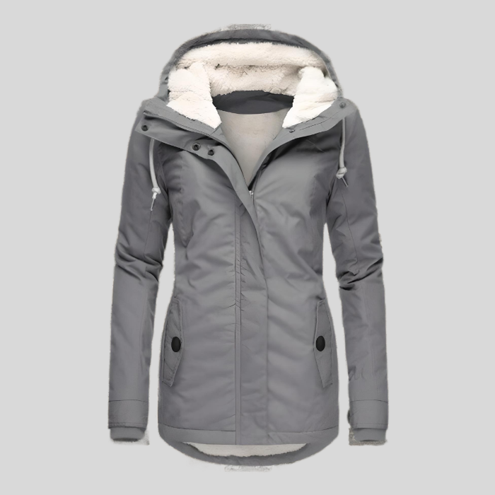 Elodia | Chaqueta larga impermeable con capucha