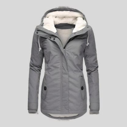 Elodia | Chaqueta larga impermeable con capucha
