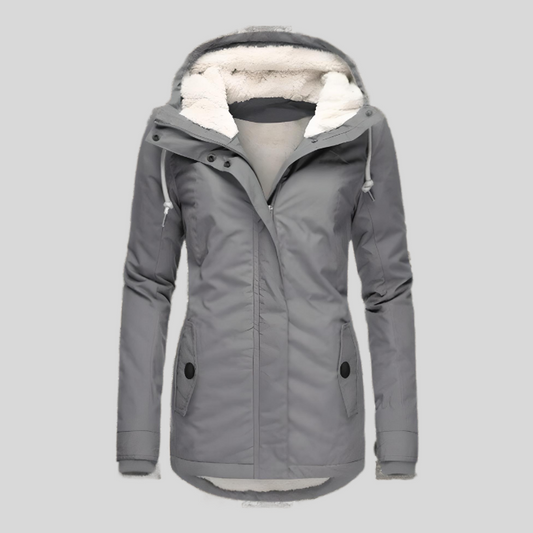 Elodia | Chaqueta larga impermeable con capucha