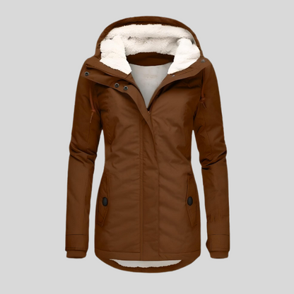 Elodia | Chaqueta larga impermeable con capucha