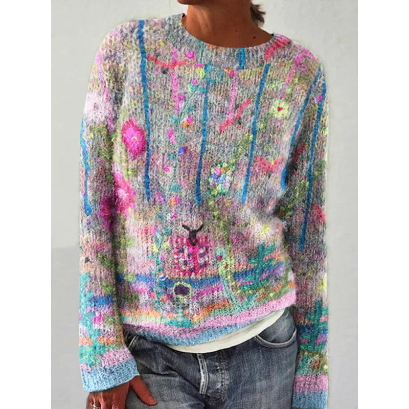 Amalia | Suéter suave con motivos distintivos